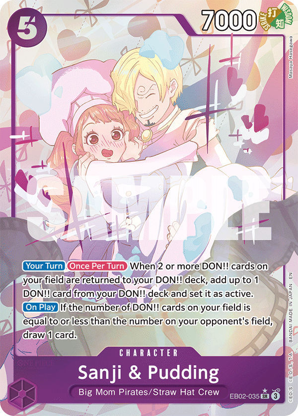 Sanji & Pudding · EB02-035 · Alt Art