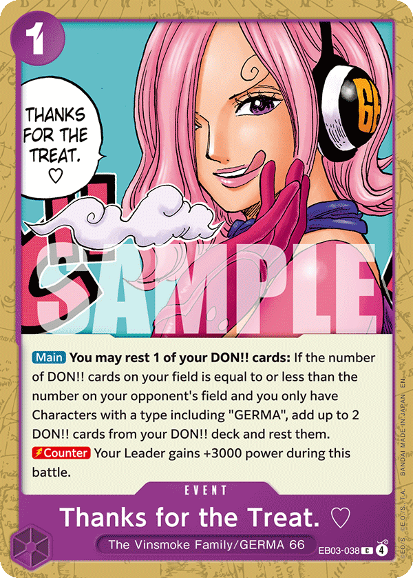 Thanks for the Treat. · EB03-038