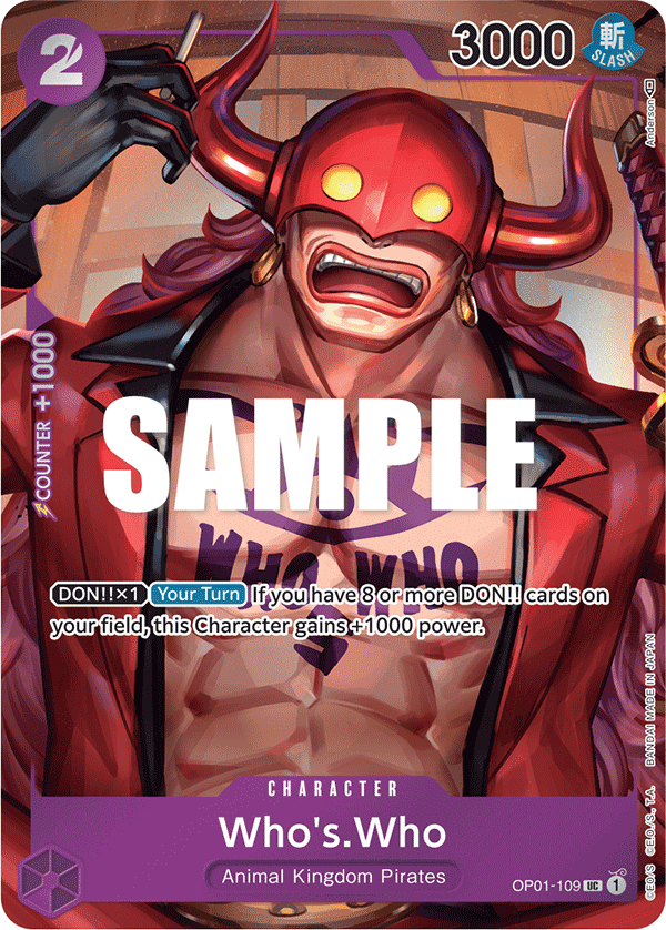 Who's.Who (Box Topper) · OP01-109