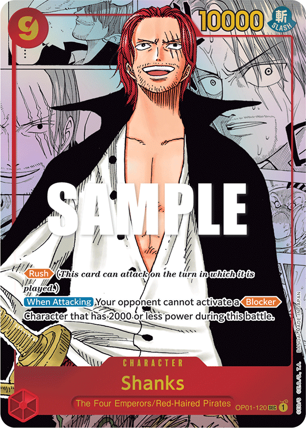 Shanks(Manga) (Alternate Art) · OP01-120 · Manga Rare