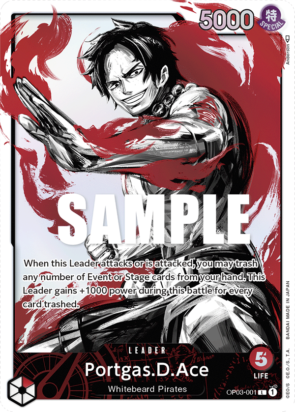 Portgas.D.Ace · OP03-001 · Alt Art