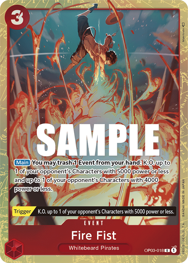 Fire Fist · OP03-018 · Alt Art