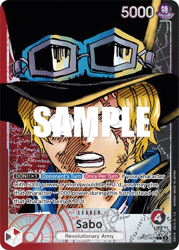 Sabo · OP05-001 · Alt Art