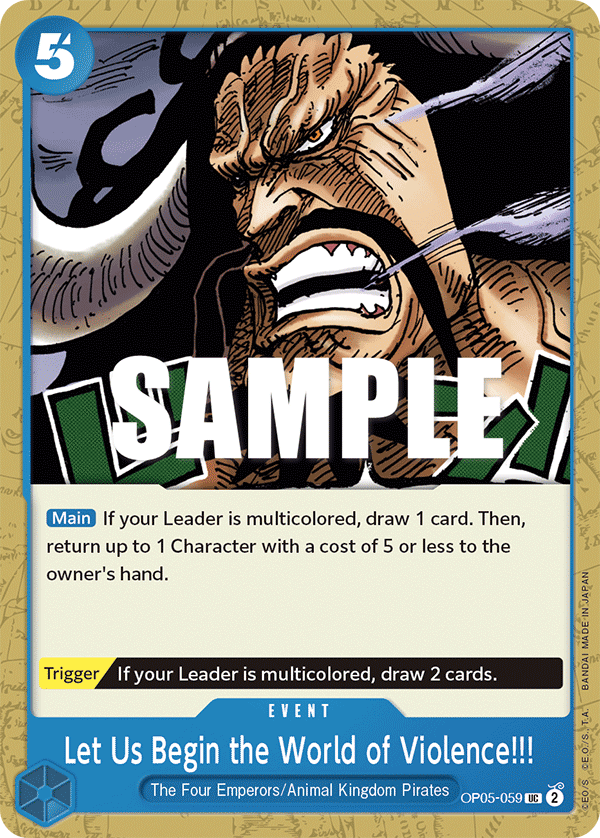 Let Us Begin the World of Violence!! · OP05-059