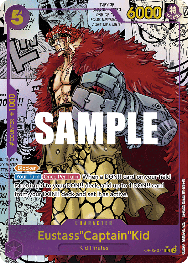 Eustass"Captain"Kid(Manga) · OP05-074 · Manga Rare
