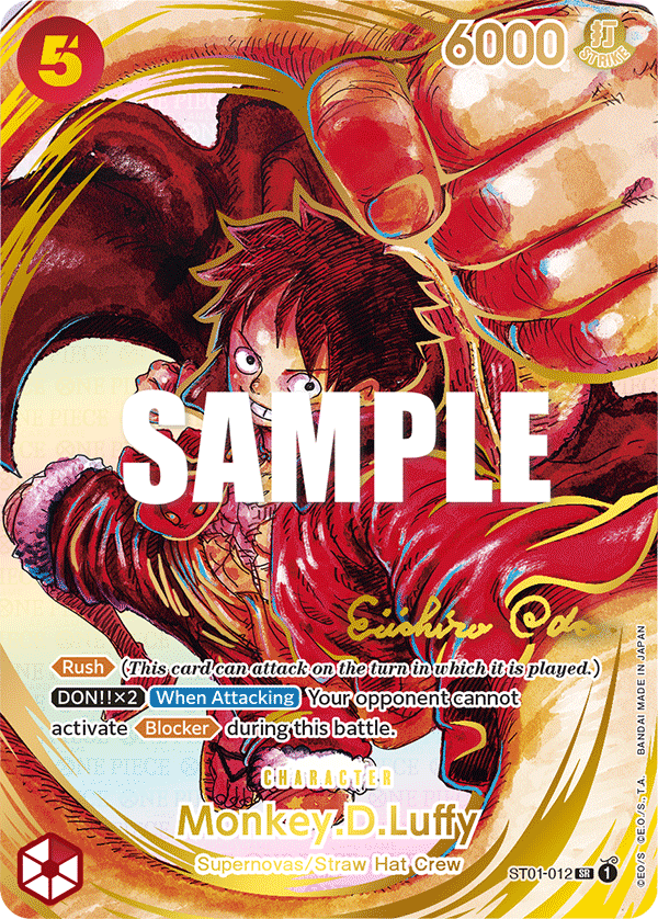 Monkey.D.Luffy(Gold-Stamped Signature)