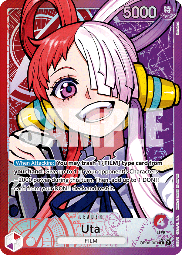 Uta · OP06-001 · Alt Art