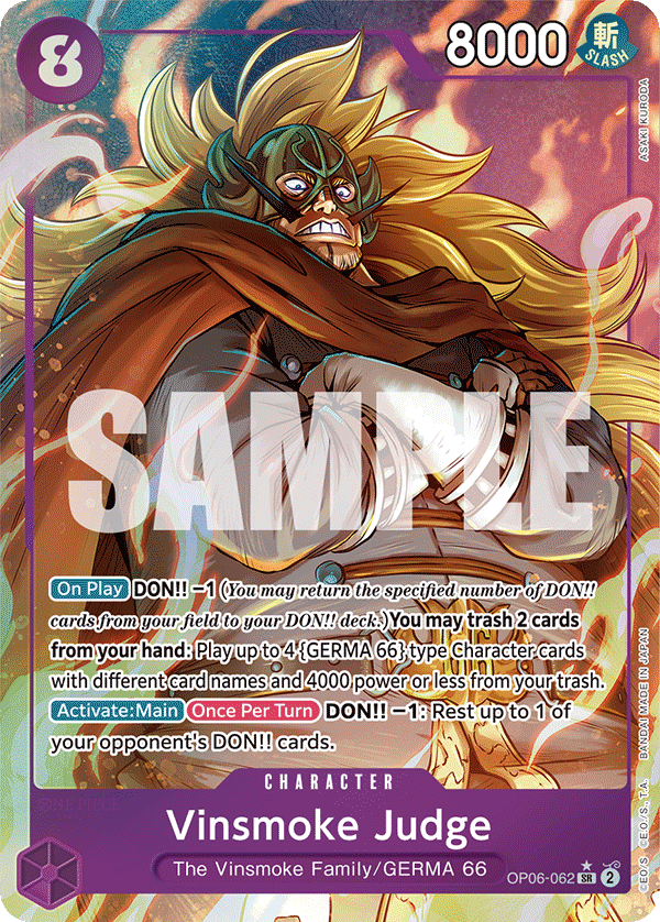 Vinsmoke Judge · OP06-062 · Alt Art