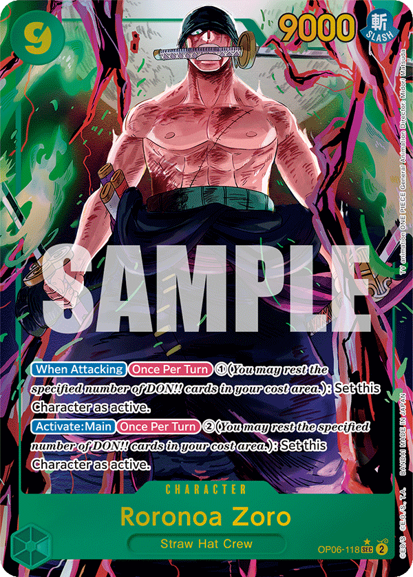 Roronoa Zoro · OP06-118 · Alt Art