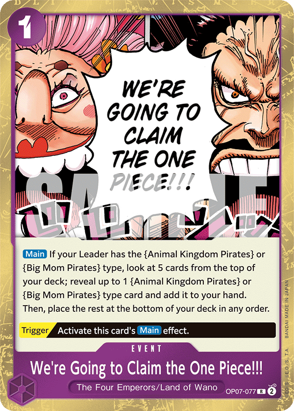 We're Going to Claim the One Piece!!! · OP07-077