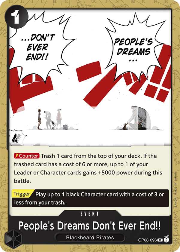 People's Dreams Don't Ever End!! · OP08-096