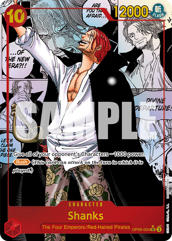 Shanks · OP09-004 · Manga Rare