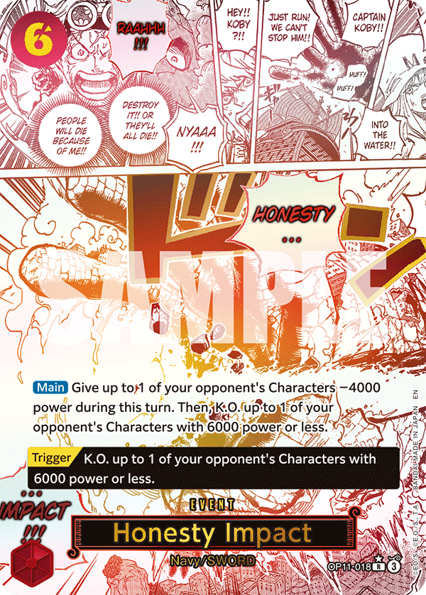 Honesty Impact · OP11-018 · Alt Art
