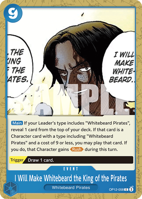 I Will Make Whitebeard the King of the Pirates · OP12-058