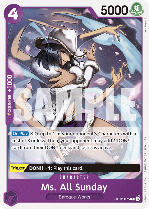 Ms. All Sunday · OP12-075