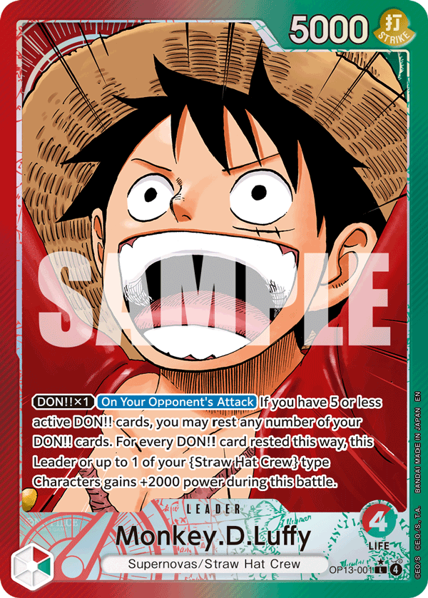 Monkey.D.Luffy · OP13-001 · Alt Art