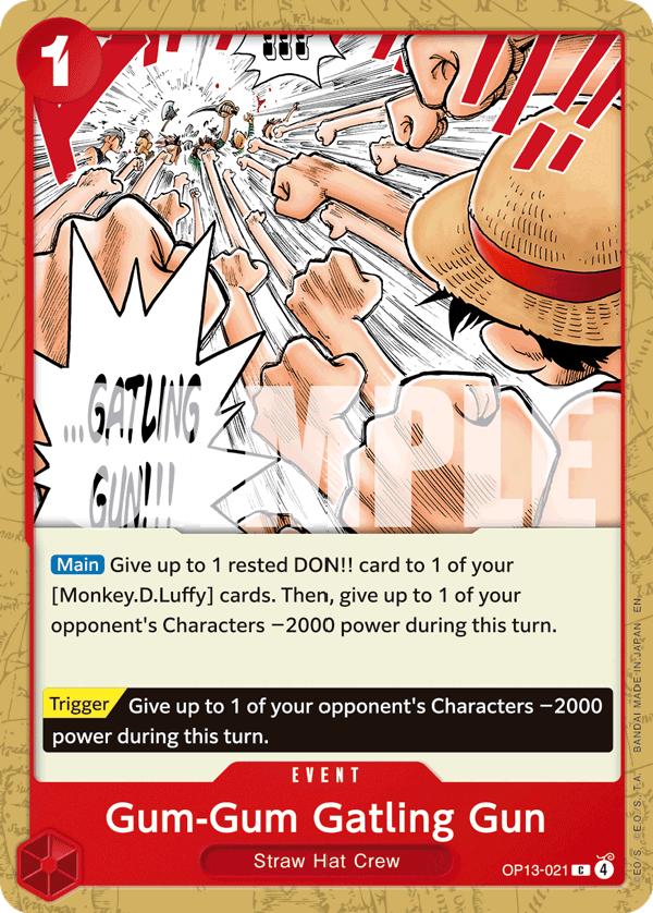 Gum-Gum Gatling Gun · OP13-021