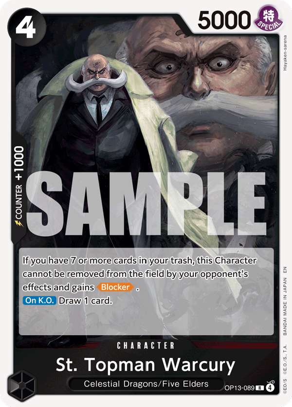 St. Topman Warcury · OP13-089