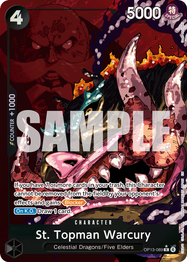 St. Topman Warcury · OP13-089 · Alt Art