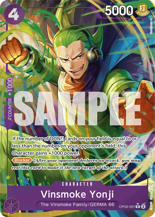 Vinsmoke Yonji (OP06-067) · OP06-067 · Alt Art