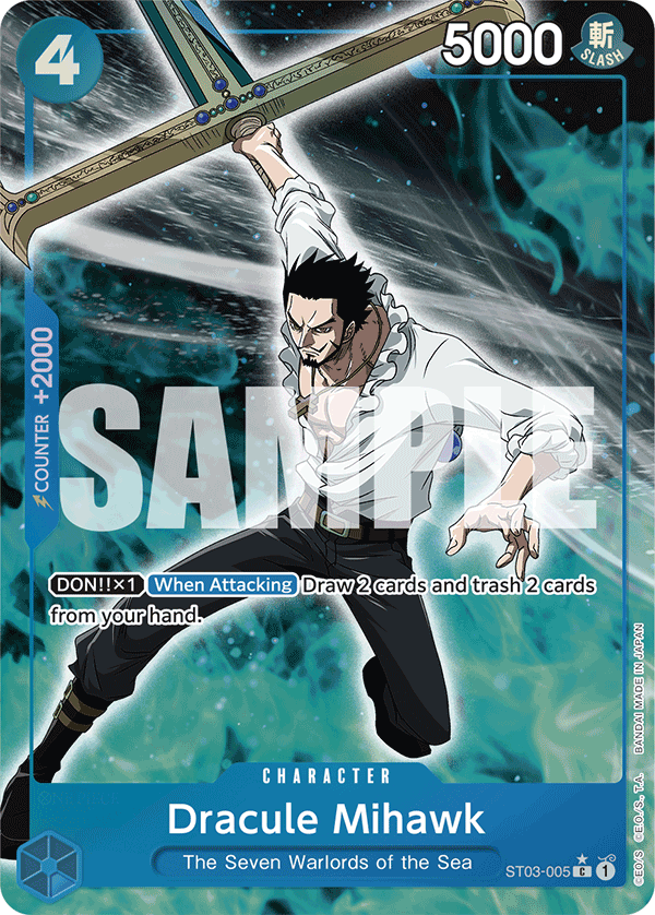 Dracule Mihawk (ST03-005) (Full Art) · ST03-005