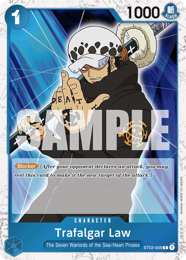Trafalgar Law (ST03-008) (Jolly Roger Foil) · ST03-008