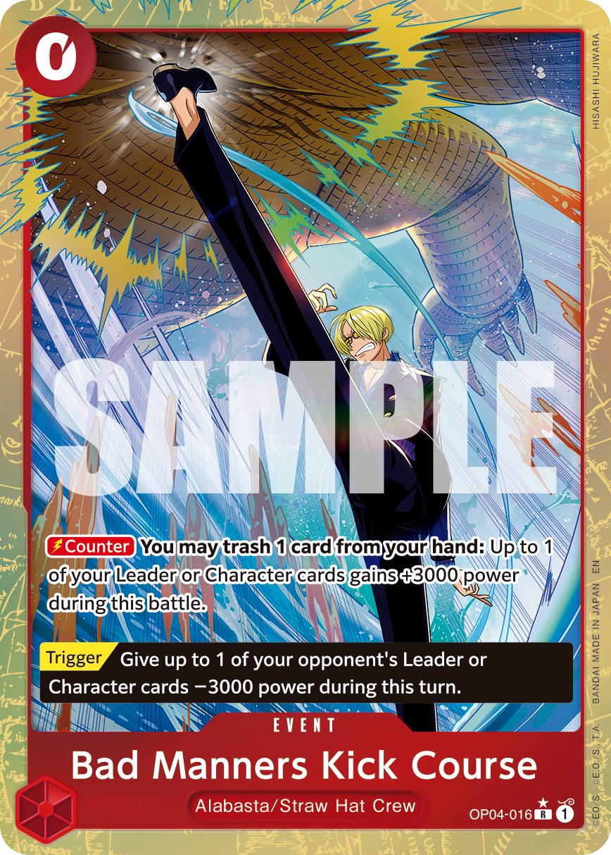 Bad Manners Kick Course · OP04-016 · Alt Art