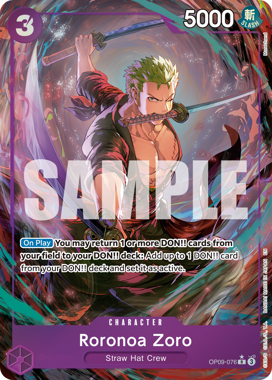 Roronoa Zoro - OP09-076 · OP09-076 · Alt Art