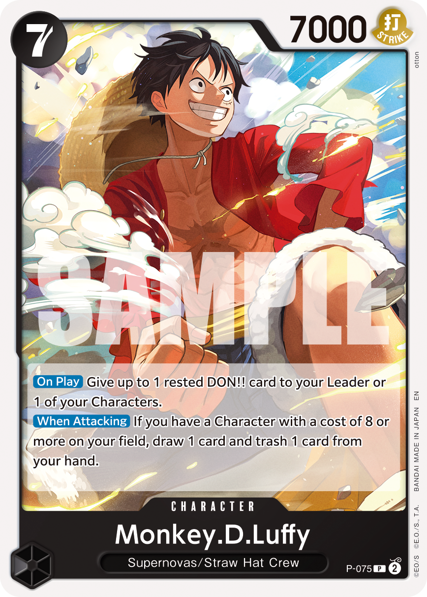 Monkey.D.Luffy - P-075 (Pirate Foil) · P-075