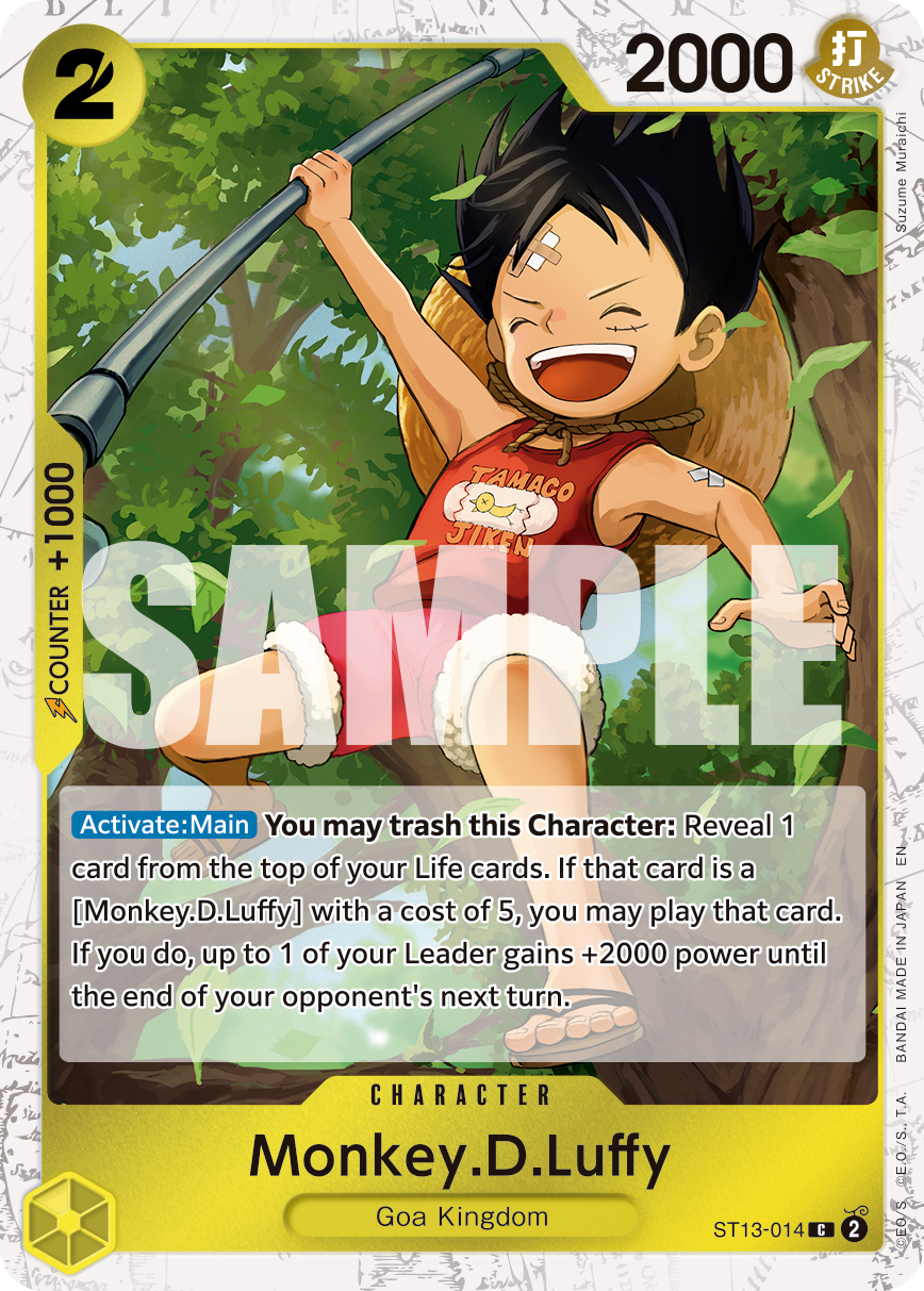 Monkey.D.Luffy - ST13-014 (Pirate Foil) · ST13-014